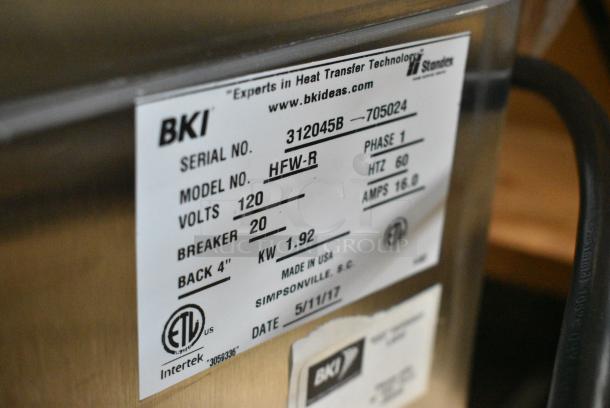 BRAND NEW! BKI HFW-R Stainless Steel Commercial Countertop Fry Dumping Warming Station. 120 Volts, 1 Phase. - Image 8 of 9