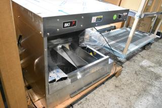 BRAND NEW! BKI HFW-R Stainless Steel Commercial Countertop Fry Dumping Warming Station. 120 Volts, 1 Phase.