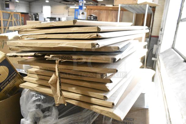 45 BRAND NEW Boxes Including Plastic Lids, Toilet Seat Covers, Huhtamaki 89473 Lid, Amber Plate Cover, ClearView Microwaveable Containers, Pet 32 oz Bowls. 45 Times Your Bid! - Image 4 of 13