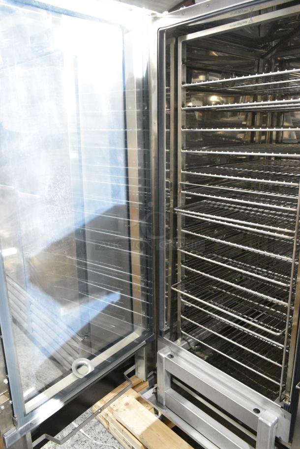 BRAND NEW! Blodgett BCT 202 Stainless Steel Commercial Natural Gas Powered Roll In Rack Full Size Combi Convection Oven w/ Rack and Touchscreen Control. - Image 3 of 8