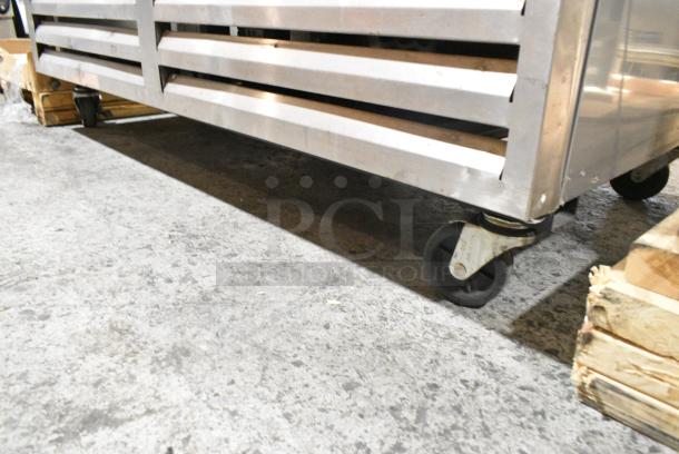 Beverage Air KF48-1AS Stainless Steel Commercial 2 Door Reach In Freezer w/ Poly Coated Racks on Commercial Casters. 115 Volts, 1 Phase. Tested and Powers On But Does Not Get Cold - Image 5 of 5