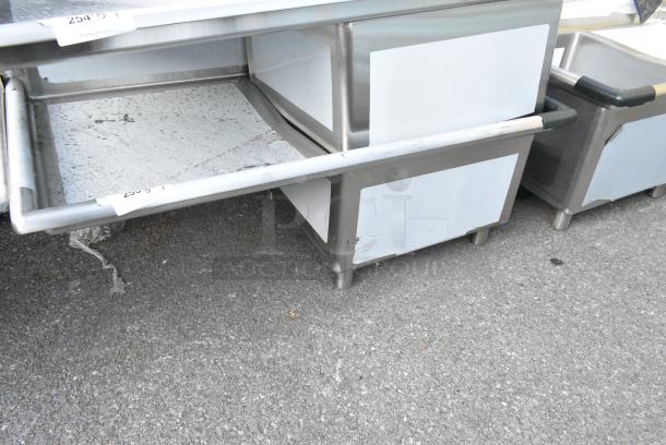 BRAND NEW SCRATCH AND DENT! Regency 600S1232324L Stainless Steel Commercial Single Bay Sink w/ Left Side Drain Board. No Legs. - Image 3 of 4