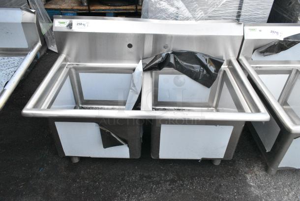 BRAND NEW SCRATCH AND DENT! Regency 600S21717 Stainless Steel Commercial 2 Bay Sink. No Legs. - Image 1 of 3
