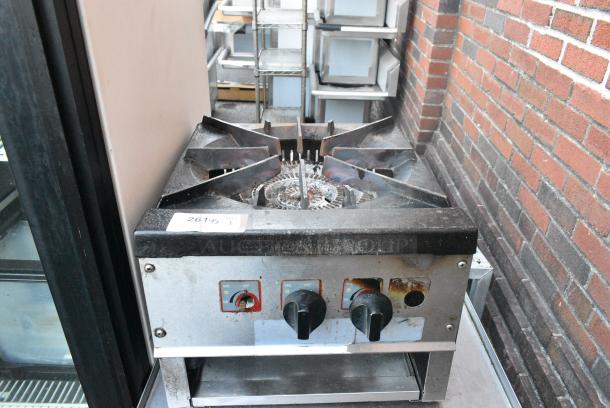 Stainless Steel Commercial Gas Powered Single Burner Stock Pot Range. - Image 1 of 2