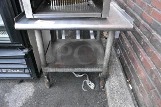 Stainless Steel Commercial Equipment Stand w/ Under Shelf.