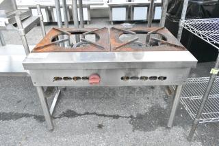 Jade Range Stainless Steel Commercial 2 Burner Range.