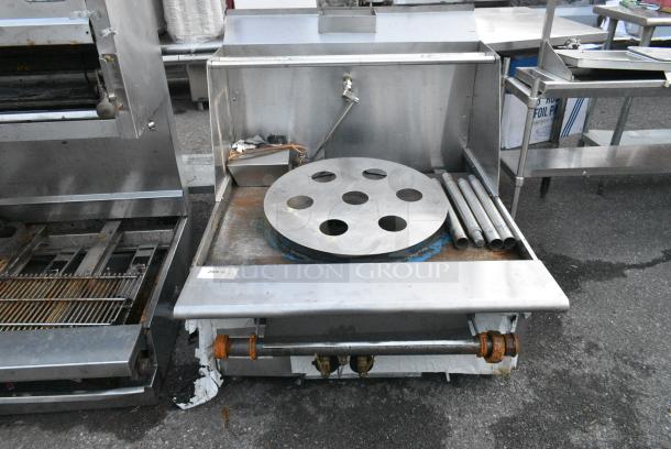 Stainless Steel Commercial Gas Powered Single Burner Wok Range. No Legs. - Image 1 of 4