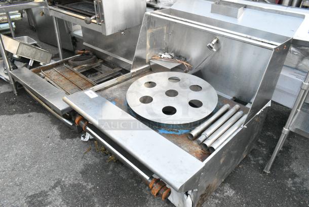 Stainless Steel Commercial Gas Powered Single Burner Wok Range. No Legs. - Image 2 of 4