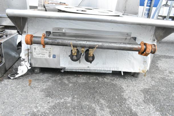 Stainless Steel Commercial Gas Powered Single Burner Wok Range. No Legs. - Image 3 of 4