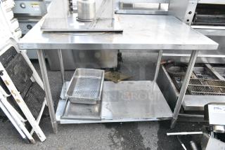 Stainless Steel Table w/ Under Shelf.