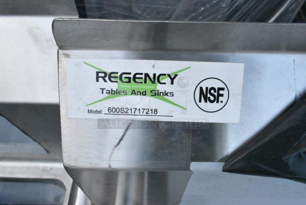 BRAND NEW SCRATCH AND DENT! Regency 600S21717218 Stainless Steel 2 Bay Sink w/ Dual Drain Boards. No Legs. - Image 3 of 3