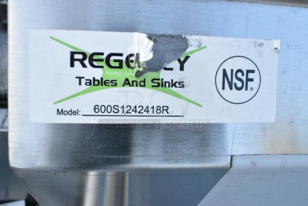 BRAND NEW SCRATCH AND DENT! Regency 600S1242418R Stainless Steel Single Bay Sink w/ Right Side Drain Board. No Legs. - Image 4 of 4