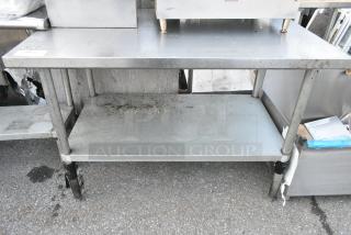Stainless Steel Table w/ Under Shelf.
