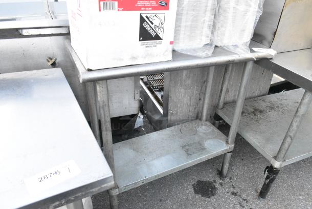 Stainless Steel Table w/ Under Shelf. - Image 2 of 2