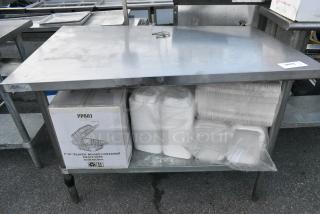 Stainless Steel Table w/ Under Shelf.