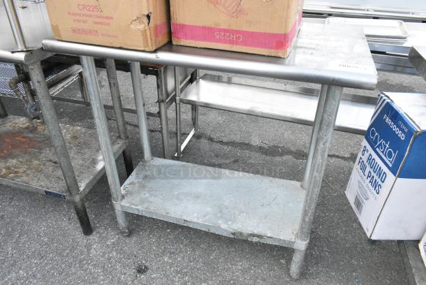 Stainless Steel Table w/ Under Shelf. - Image 1 of 2