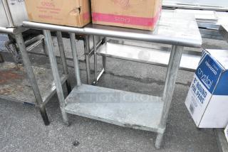 Stainless Steel Table w/ Under Shelf.