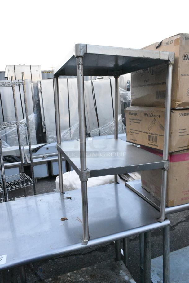 Stainless Steel Table w/ 2 Tier Over Shelf and Under Shelf. - Image 3 of 3