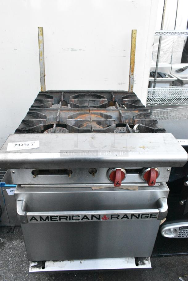 American Range Stainless Steel Commercial Natural Gas Powered 4 Burner Range w/ Oven. - Image 2 of 4