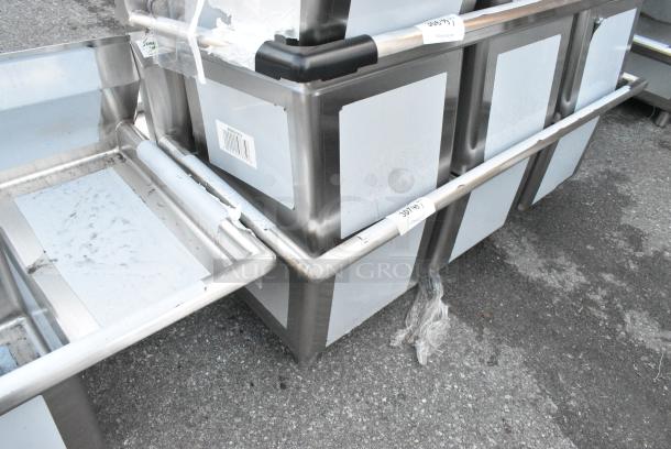 BRAND NEW SCRATCH AND DENT! Regency 600S31515 Stainless Steel 3  Bay Sink. No Legs. - Image 3 of 4