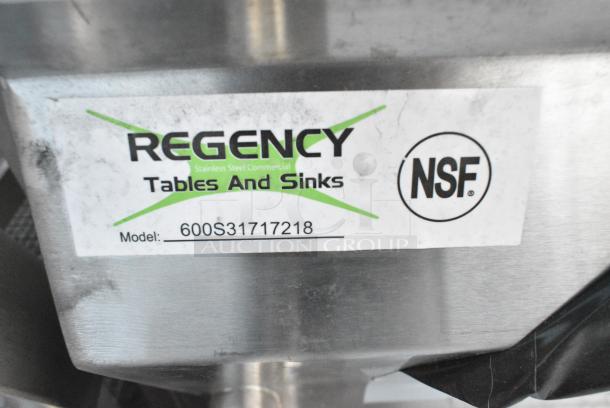 BRAND NEW SCRATCH AND DENT! Regency 600S31717218 Stainless Steel 3 Bay Sink w/ Dual Drain Boards. No Legs. - Image 3 of 3