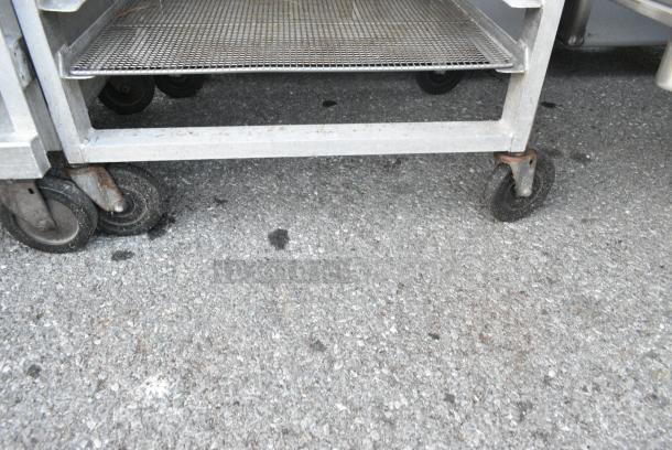 Metal Pan Transport Rack on Commercial Casters w/ Donut Frying Racks. - Image 3 of 3