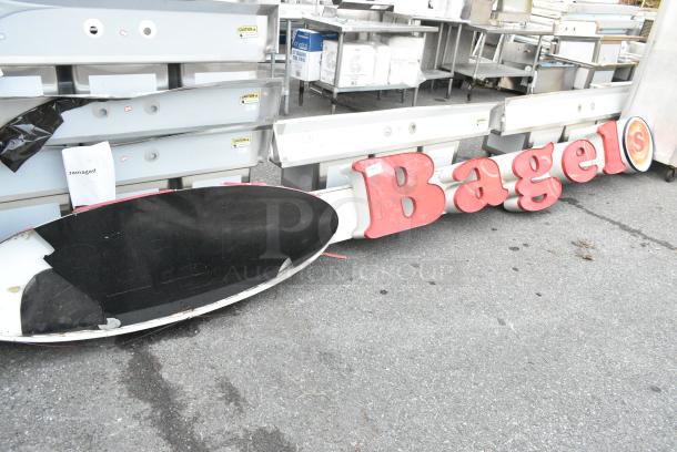 Metal Bagel Sign - Image 1 of 2