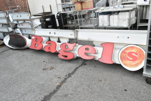 Metal Bagel Sign - Image 2 of 2