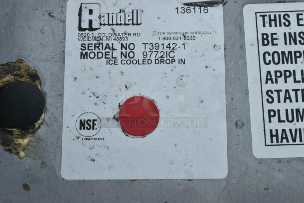 Randell 9772IC Stainless Steel Cold Food Well Unit, Drop-In, Ice-Cooled - Image 3 of 5