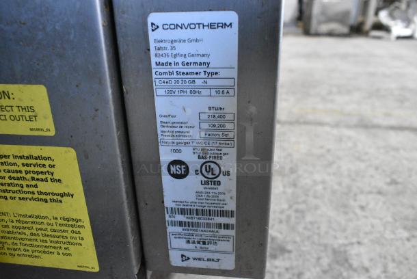 Convotherm C4 eD 20.20 GB - N Stainless Steel Commercial Natural Gas Powered Roll In Rack Combi Convection Oven w/ Rack. 218,400 BTU. - Image 6 of 8