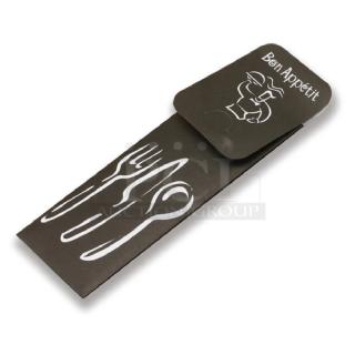 42 BRAND NEW! Boxes DXCTCAD80003 Cutlery Caddy Paper Sleeve With Flap Pre-loaded With 2-ply 16" X 16" Napkin. 42 Times Your Bid!