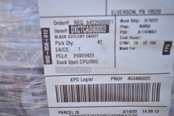 42 BRAND NEW! Boxes DXCTCAD80003 Cutlery Caddy Paper Sleeve With Flap Pre-loaded With 2-ply 16" X 16" Napkin. 42 Times Your Bid! - Image 4 of 6
