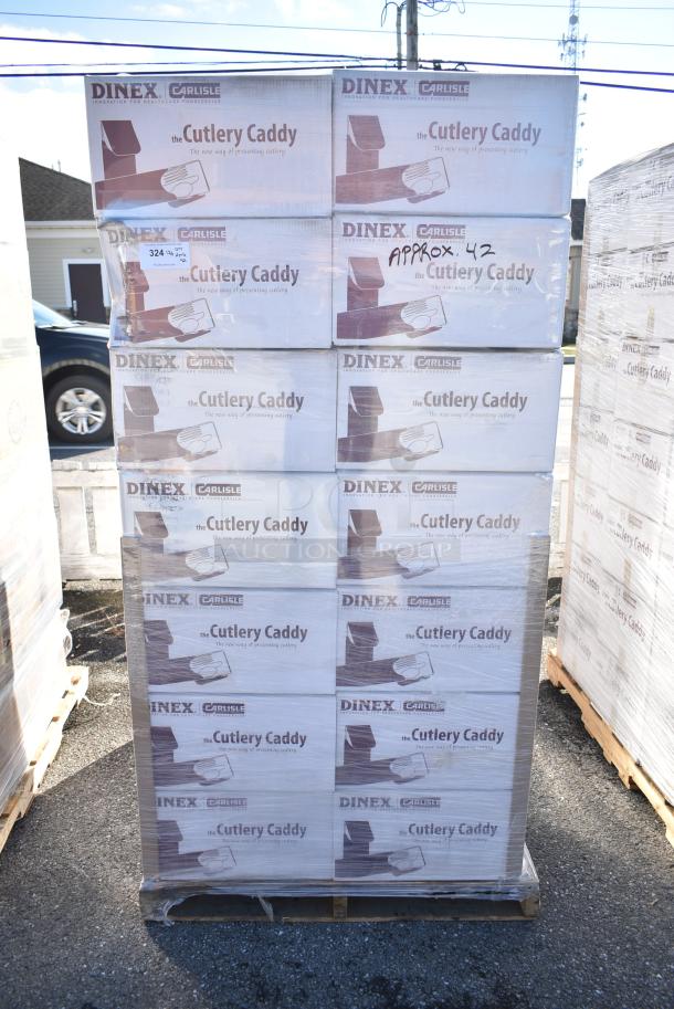 42 BRAND NEW! Boxes DXCTCAD80003 Cutlery Caddy Paper Sleeve With Flap Pre-loaded With 2-ply 16" X 16" Napkin. 42 Times Your Bid! - Image 2 of 5