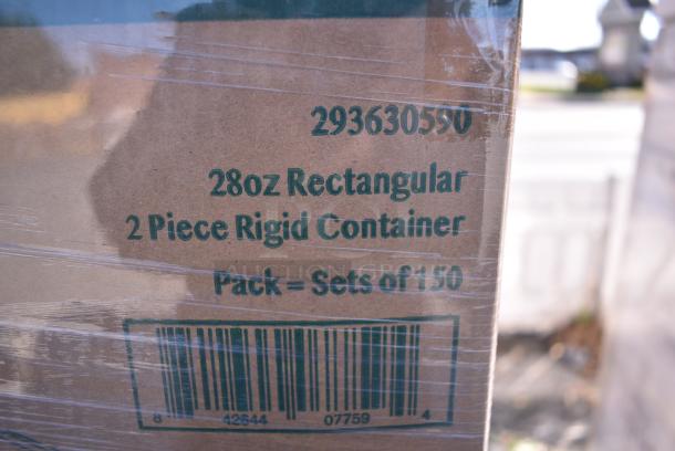 60 BRAND NEW! Boxes of Inno Pak 293630590 28 oz Rigid 2 Piece Food Container. 60 Times Your Bid! - Image 4 of 6