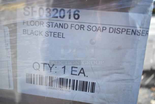 33 BRAND NEW! Boxes of Palmer Fixture SF032016  Sani Suds 48" Black Metal Hand Sanitizing Station Dispenser Floor Stand. 33 Times Your Bid! - Image 5 of 5