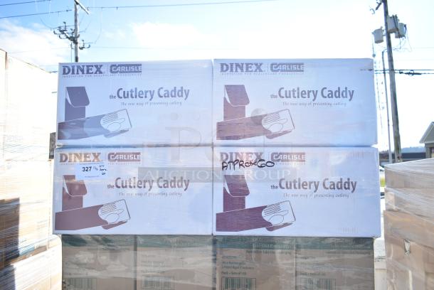 60 BRAND NEW! Boxes Including Inno Pak 293630590 28 oz Rigid 2 Piece Food Container and Dinex DXCTCAD80003 Cutlery Caddy Paper Sleeve With Flap Pre-loaded With 2-ply 16" X 16" Napkin. 60 Times Your Bid! - Image 2 of 6