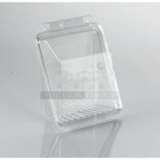 16 BRAND NEW! Boxes of Lacerta T20212 PET Clear Tamper Evident Sandwich Wrap Container, 13.19 x 5.13 x 2.23 inch . 16 Times Your Bid!