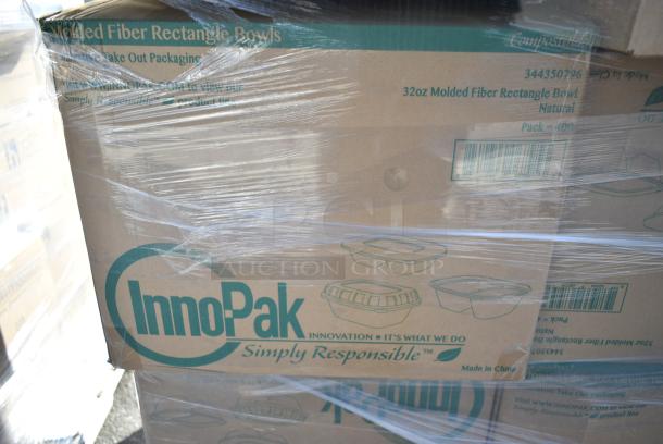 26 BRAND NEW! Boxes Including Inno Pak 34435079 32oz Molded Fiber Rectangle Bowl and DFI LBH-871 Shallow Hinge Container. 26 Times Your Bid! - Image 7 of 10