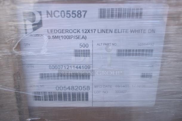 17 BRAND NEW! Boxes of NC05587 Ledgerock 12x17 Linen Elite White. 17 Times Your Bid! - Image 8 of 8