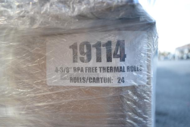 17 BRAND NEW! Boxes of 19114 4-3/8" BPA Free Thermal Rolls 17 Times Your Bid! - Image 5 of 5
