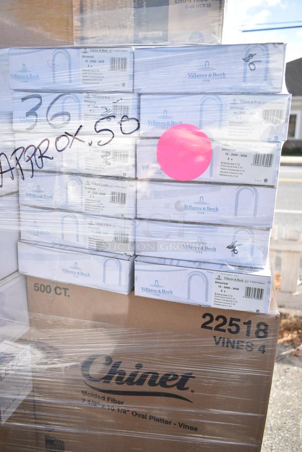 50 BRAND NEW! Boxes Including EMI-PTB80-10B 80 oz PET Bowls, Le Pain OZ-LPQ/LRG White Kraft Paper Bags, Villeroy & Boch 16-2040-3430 Small Sauce Boat. 50 Times Your Bid! - Image 10 of 11