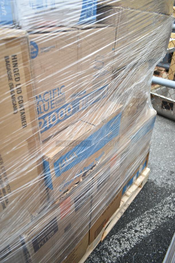 30 BRAND NEW! Boxes Including 500CC24 24 oz. Plastic Cold Cup - 600/Case, 2 Box Lavex Paper Towel Rolls, Choice Travel Lids, Herc Trash Bags, 3 Box 130WKNIFE Choice 6 1/2" Medium Weight White Polypropylene Plastic Knife - 1000/Case, 2 Box 500MFTN Lavex Natural Brown Kraft M-Fold (Multifold) Towel - 4000/Case. 30 Times Your Bid! - Image 10 of 17