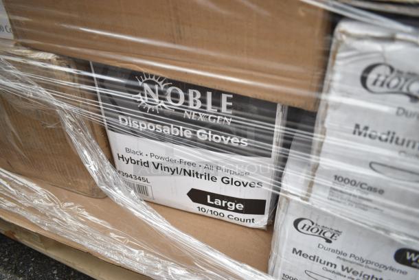 30 BRAND NEW! Boxes Including 500CC24 24 oz. Plastic Cold Cup - 600/Case, 2 Box Lavex Paper Towel Rolls, Choice Travel Lids, Herc Trash Bags, 3 Box 130WKNIFE Choice 6 1/2" Medium Weight White Polypropylene Plastic Knife - 1000/Case, 2 Box 500MFTN Lavex Natural Brown Kraft M-Fold (Multifold) Towel - 4000/Case. 30 Times Your Bid! - Image 14 of 17