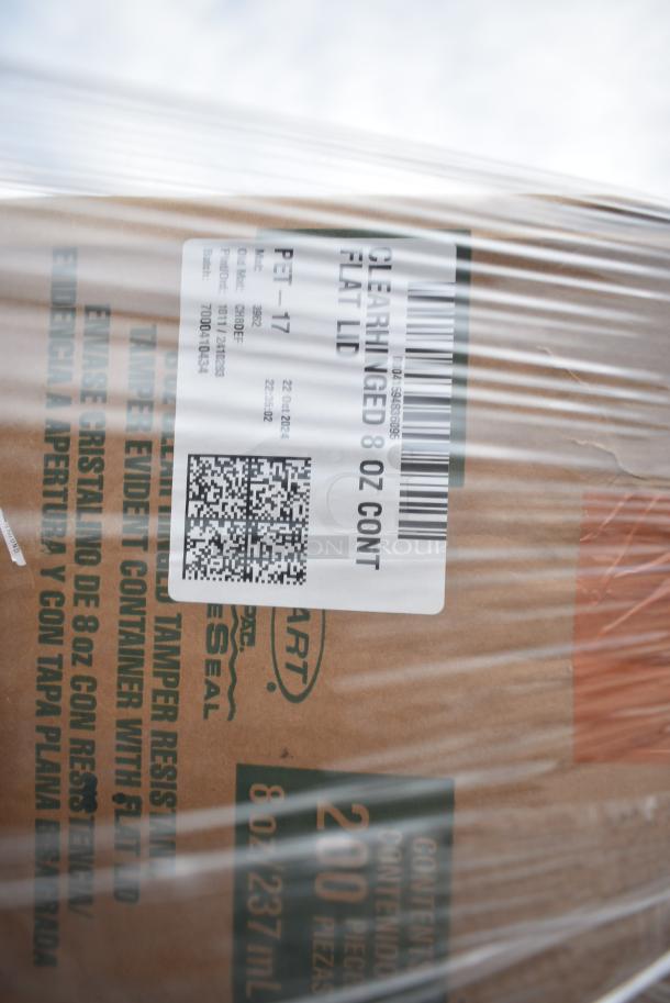 28 BRAND NEW! Boxes Including 3 Box 130WKNIFE Choice 6 1/2" Medium Weight White Polypropylene Plastic Knife - 1000/Case, 2 Box 129MCR32B Choice 32 oz. Black Round Microwavable Heavy Weight Container with Lid 7 1/4" - 150/Case, 433NHT206 Choice 1/6 Standard Size Black Unprinted Standard-Duty Plastic T-Shirt Bag - 1000/Case, 3 Box 105GC49321 Choice 1 Part Tan and White Guest Check with Beverage Lines and Bottom Guest Receipt - 2000/Case, 612PANBL100 FOIL CAKE PAN QTY 25, 760CB130CHKN Choice 130 oz. Chicken Bucket with Lid - 120/Case, 612605070HD Choice Full Size Heavy-Duty Foil Steam Table Pan Deep 3 3/8" Depth - 50/Case. 28 Times Your Bid! - Image 7 of 19
