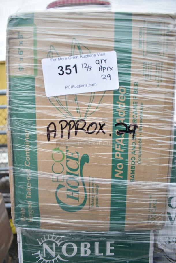 29 BRAND NEW! Boxes Including 128HD16BULK ChoiceHD 16 oz. Microwavable Translucent Plastic Deli Container - 480/Case, 127RD12BULK Choice 12 oz. Customizable Microwavable Translucent Round Deli Container - 500/Case, 2 Box 127RD16BULK Choice 16 oz. Customizable Microwavable Translucent Round Deli Container - 500/Case, Southland Food Trays, 5003DNAP Choice 15" x 17" White 3-Ply Dinner Napkin - 2000/Case, 2 Box CHoice Heavy Weight Cutlery Packs. 29 Times Your Bid! - Image 7 of 21