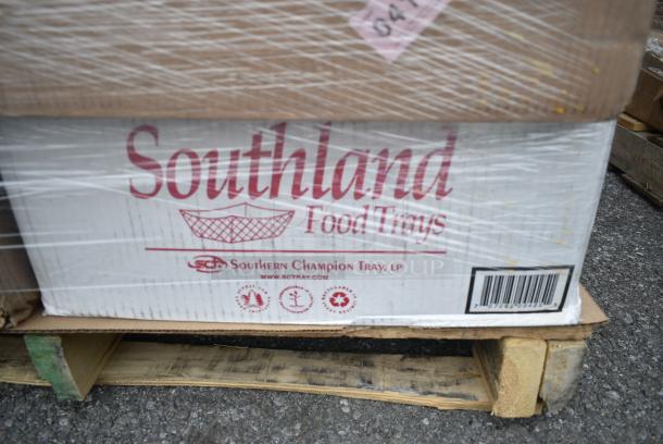 29 BRAND NEW! Boxes Including 128HD16BULK ChoiceHD 16 oz. Microwavable Translucent Plastic Deli Container - 480/Case, 127RD12BULK Choice 12 oz. Customizable Microwavable Translucent Round Deli Container - 500/Case, 2 Box 127RD16BULK Choice 16 oz. Customizable Microwavable Translucent Round Deli Container - 500/Case, Southland Food Trays, 5003DNAP Choice 15" x 17" White 3-Ply Dinner Napkin - 2000/Case, 2 Box CHoice Heavy Weight Cutlery Packs. 29 Times Your Bid! - Image 11 of 21