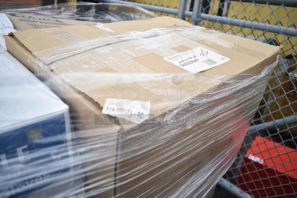 29 BRAND NEW! Boxes Including 128HD16BULK ChoiceHD 16 oz. Microwavable Translucent Plastic Deli Container - 480/Case, 127RD12BULK Choice 12 oz. Customizable Microwavable Translucent Round Deli Container - 500/Case, 2 Box 127RD16BULK Choice 16 oz. Customizable Microwavable Translucent Round Deli Container - 500/Case, Southland Food Trays, 5003DNAP Choice 15" x 17" White 3-Ply Dinner Napkin - 2000/Case, 2 Box CHoice Heavy Weight Cutlery Packs. 29 Times Your Bid! - Image 14 of 21