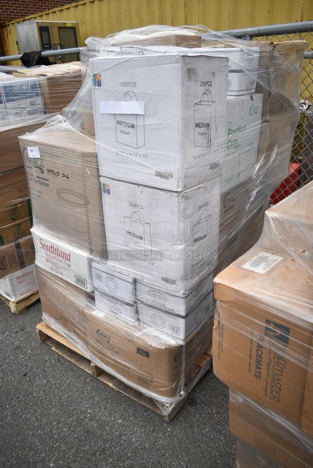 26 BRAND NEW! Boxes Including Pie Pans, Choice Portion Cups, 2 Box Medium Paper Bags, Choice 16 oz Deli Containers, 2 Box 347RPBD00WHS 10" Plastic Plates, 500TW5 Choice 5 oz. Translucent Thin Wall Plastic Cold Cup - 2500/Case. 26 Times Your Bid! - Image 3 of 15