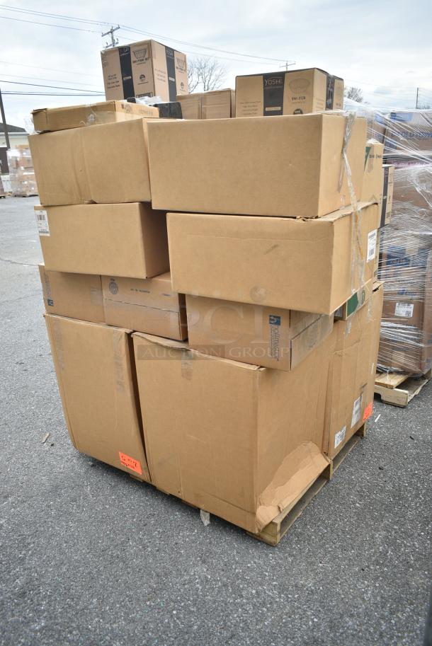 32 BRAND NEW! Boxes Including 12 Box Yoshi EMI-PTB80-10C 80 oz PET Bowls, 2 Box LBB Clear Banana Barge. 32 Times Your Bid! - Image 4 of 14