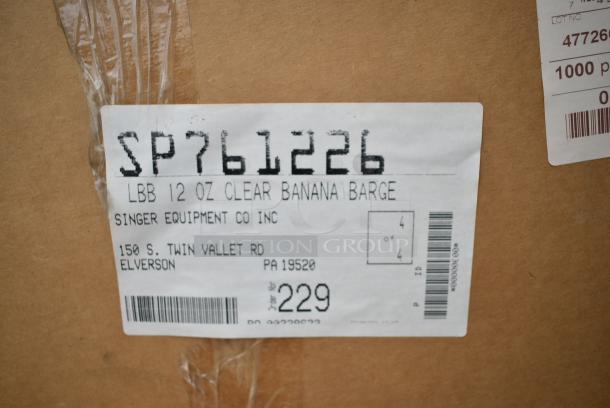 32 BRAND NEW! Boxes Including 12 Box Yoshi EMI-PTB80-10C 80 oz PET Bowls, 2 Box LBB Clear Banana Barge. 32 Times Your Bid! - Image 11 of 14